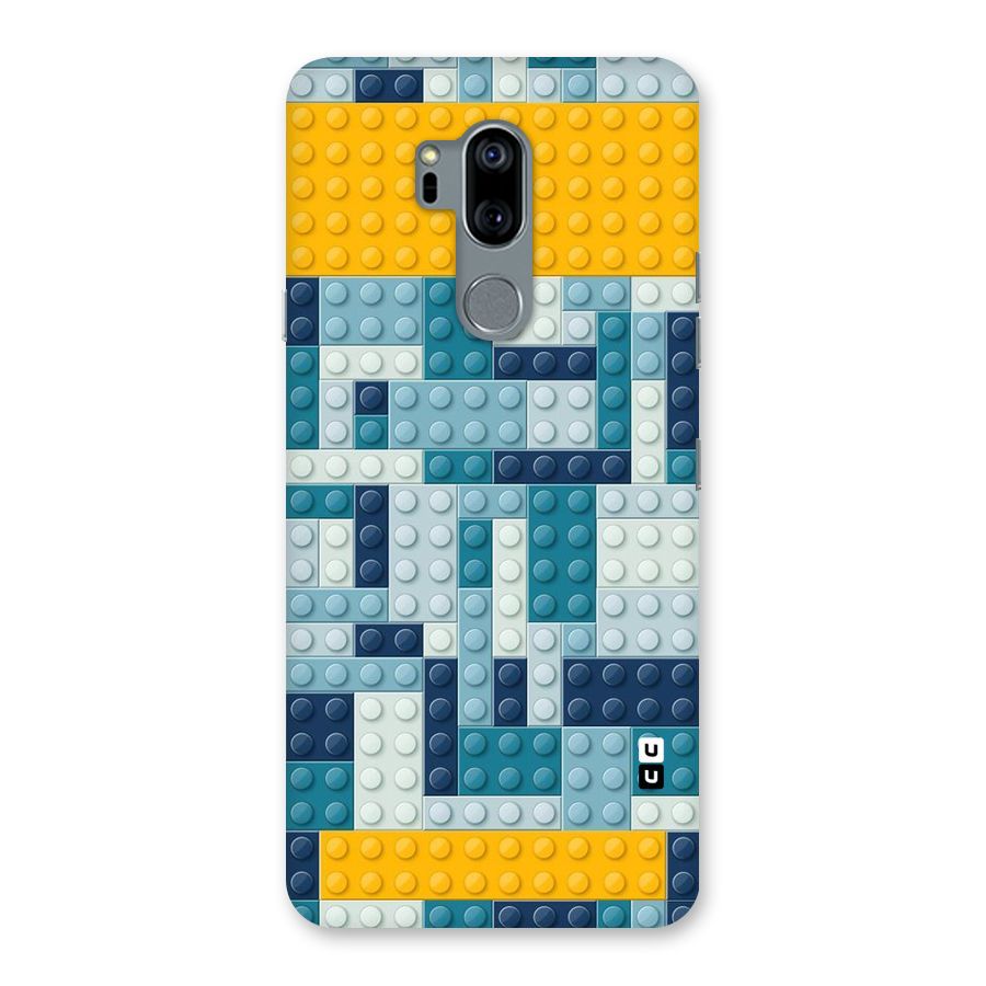 Blocks Blues Back Case for LG G7