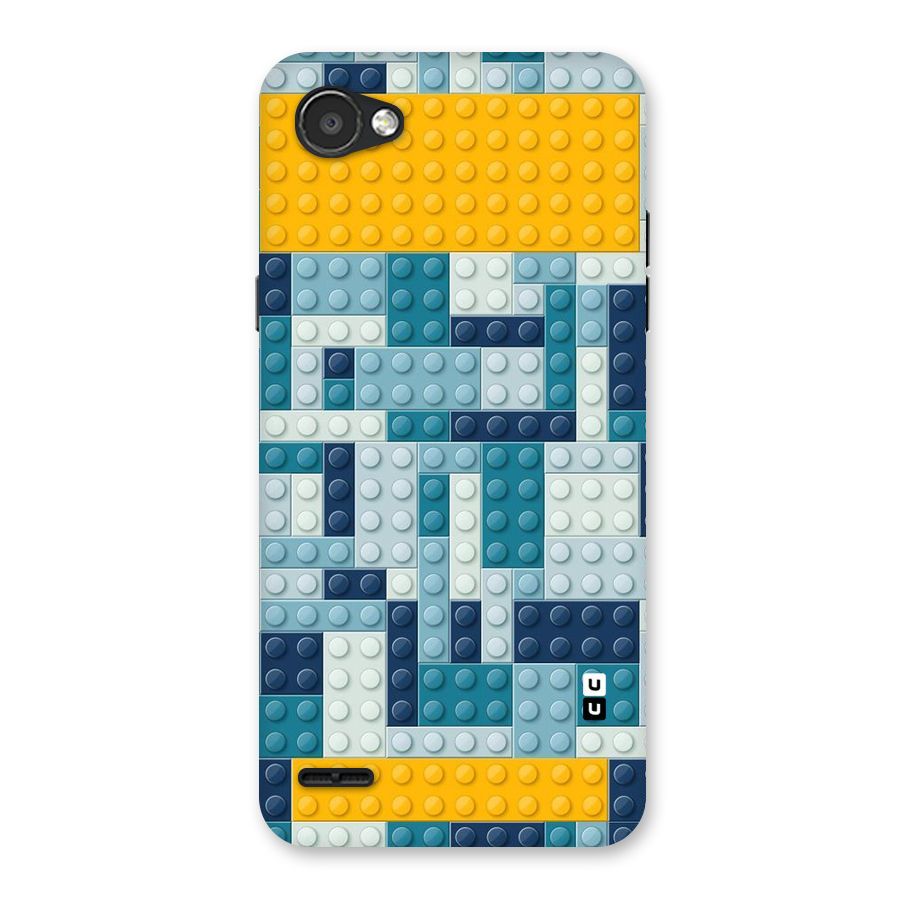Blocks Blues Back Case for LG Q6