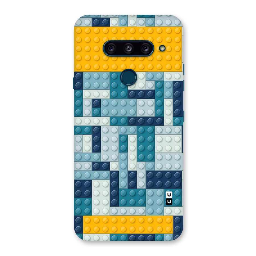 Blocks Blues Back Case for LG  V40 ThinQ