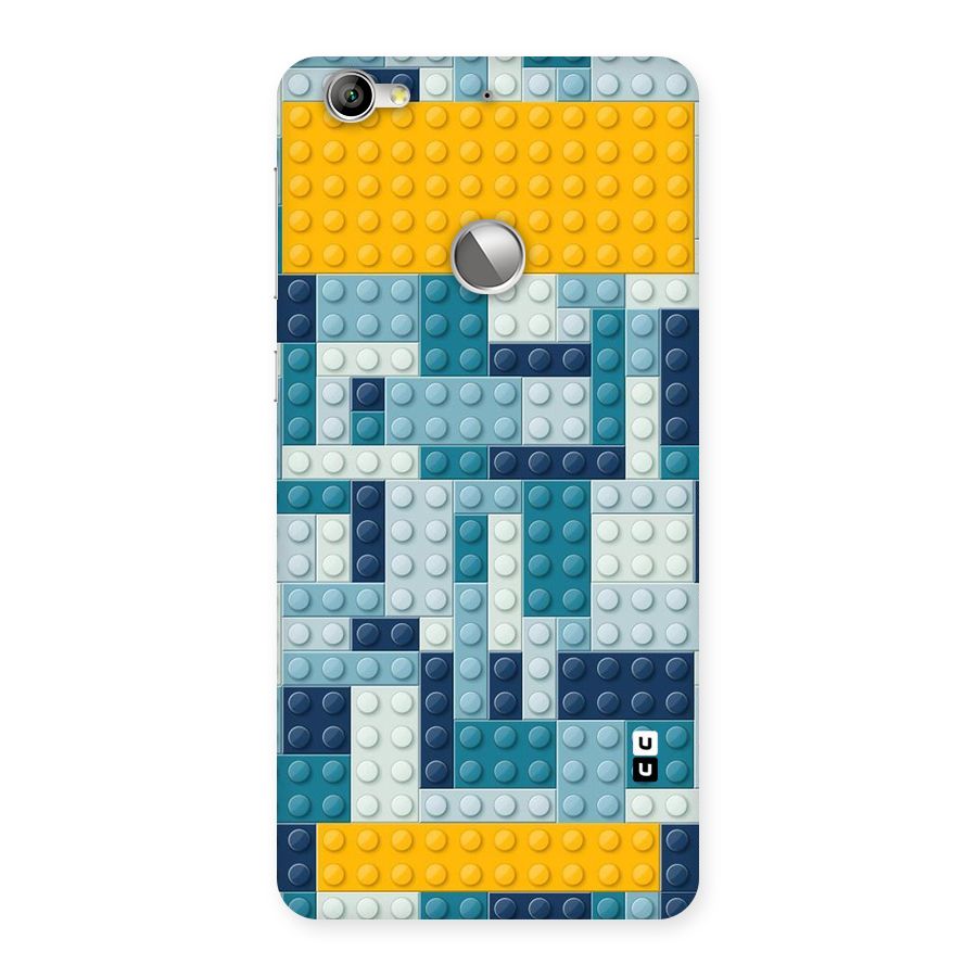 Blocks Blues Back Case for LeTV Le 1s