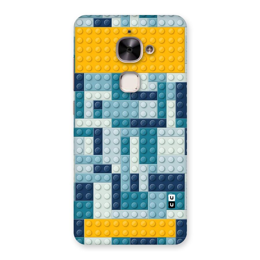 Blocks Blues Back Case for Le 2