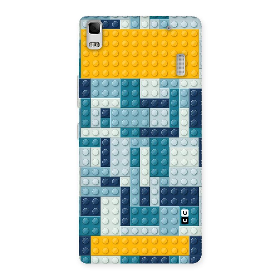 Blocks Blues Back Case for Lenovo K3 Note