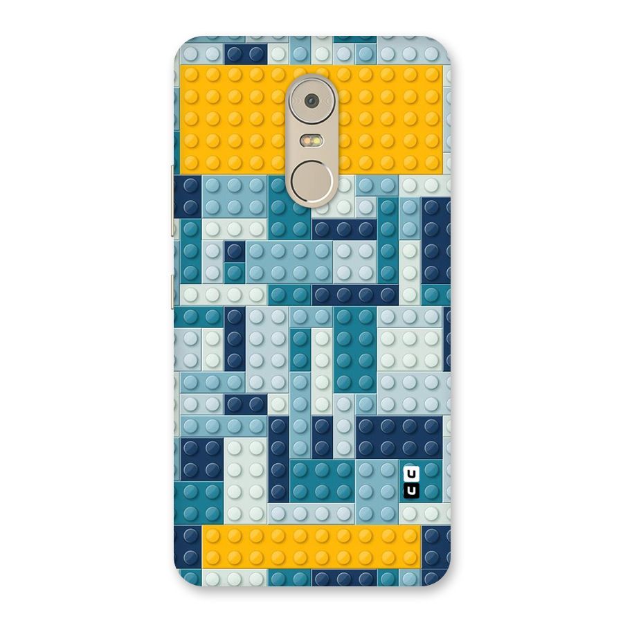 Blocks Blues Back Case for Lenovo K6 Note