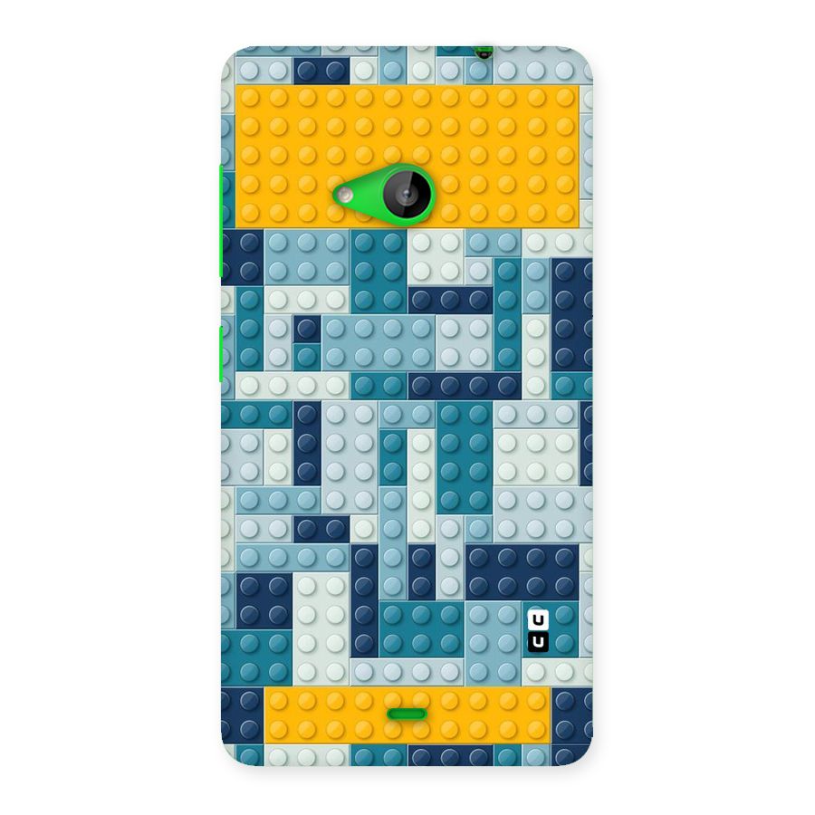 Blocks Blues Back Case for Lumia 535