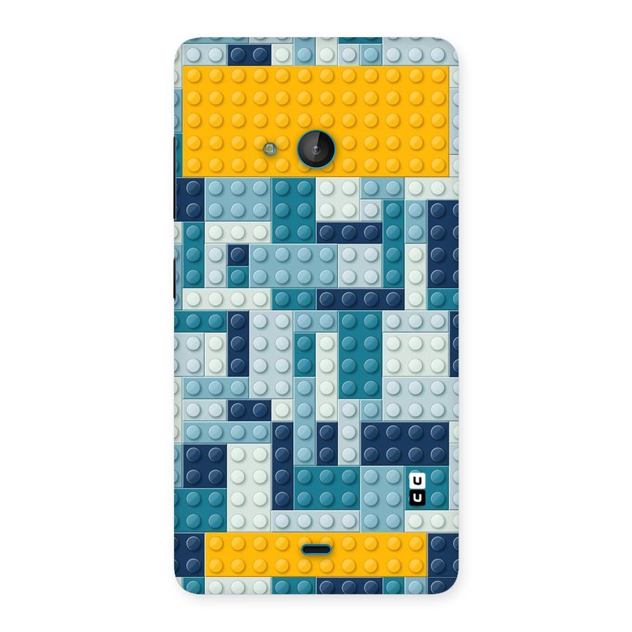 Blocks Blues Back Case for Lumia 540