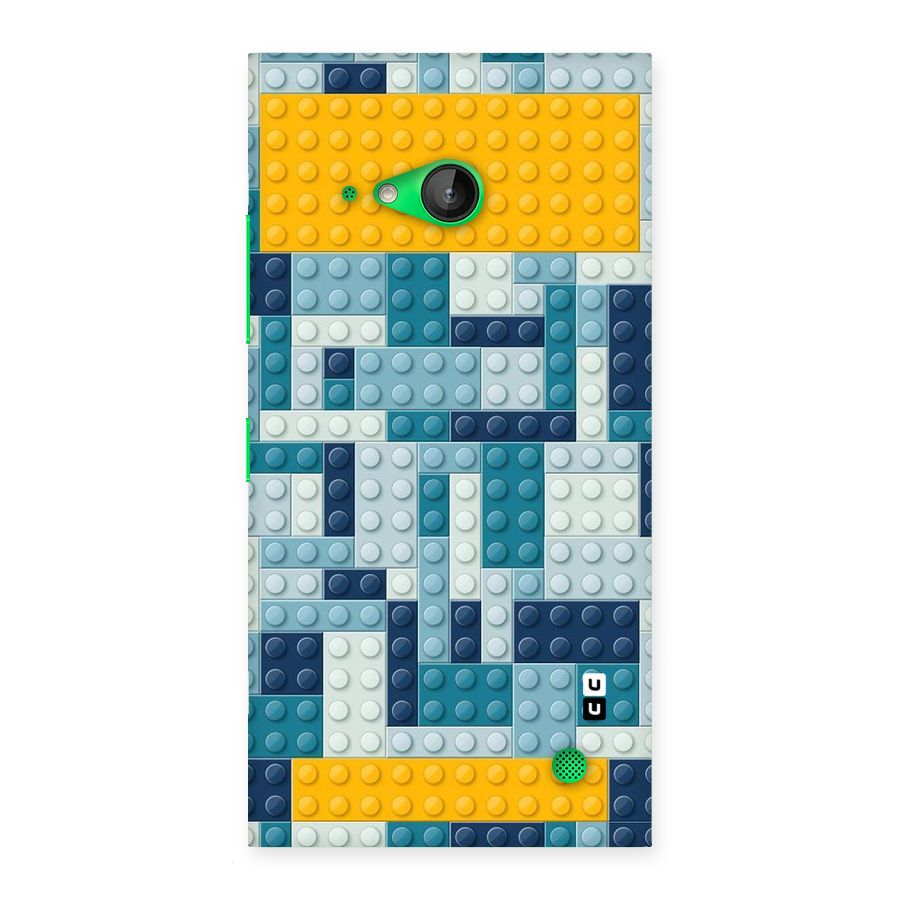 Blocks Blues Back Case for Lumia 730