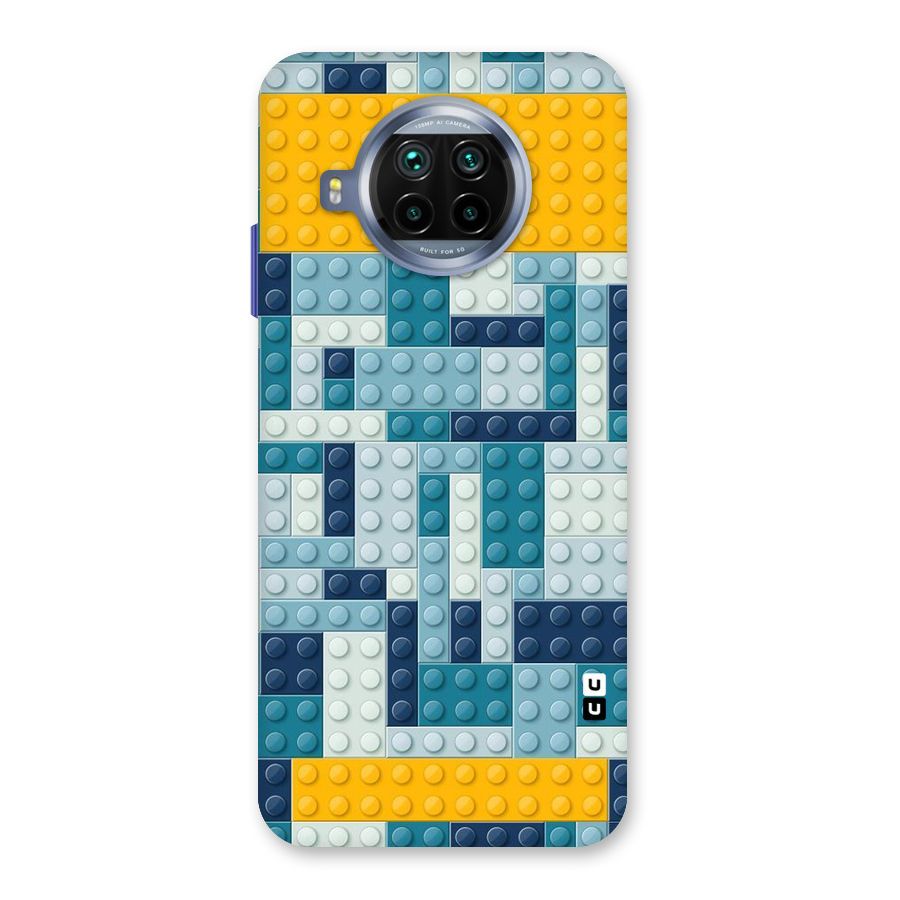 Blocks Blues Back Case for Mi 10i