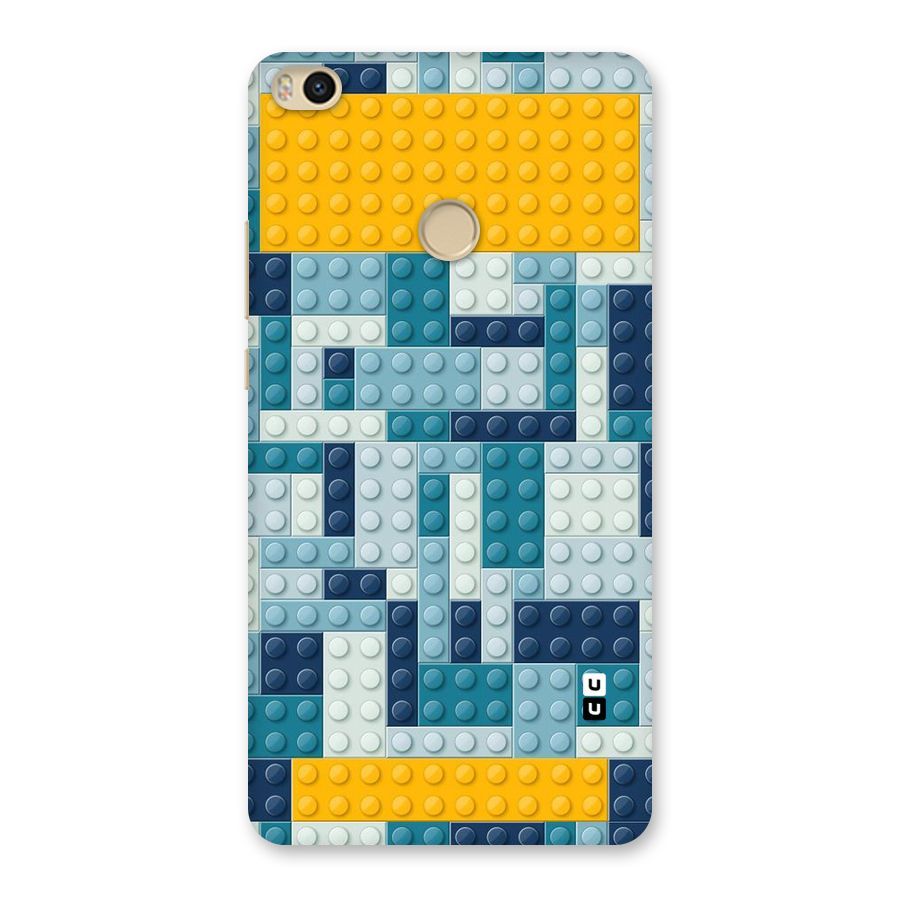 Blocks Blues Back Case for Mi Max 2