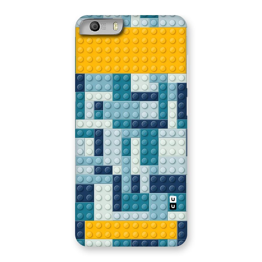 Blocks Blues Back Case for Micromax Canvas Knight 2