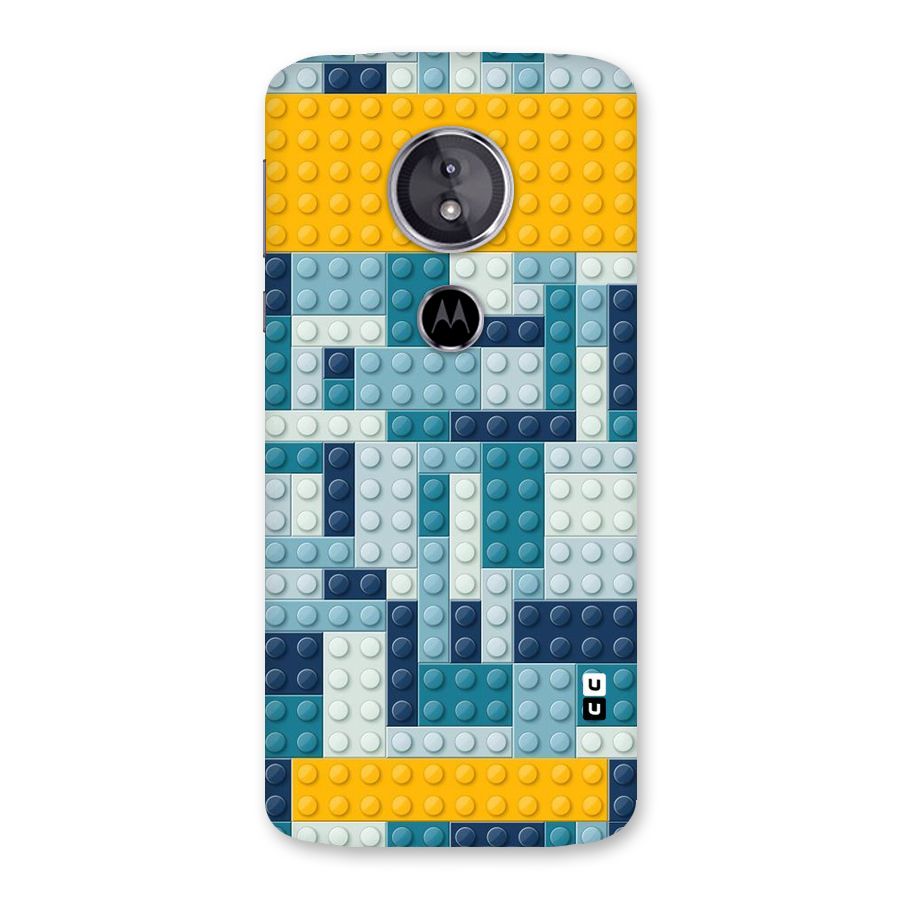 Blocks Blues Back Case for Moto E5