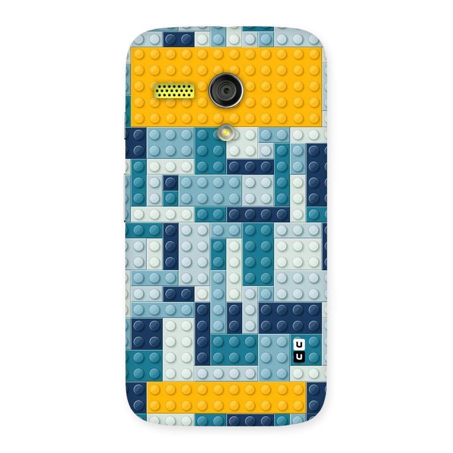 Blocks Blues Back Case for Moto G