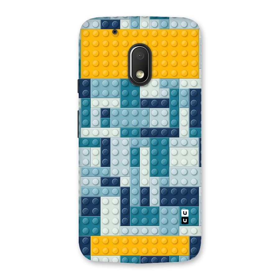 Blocks Blues Back Case for Moto G4 Play