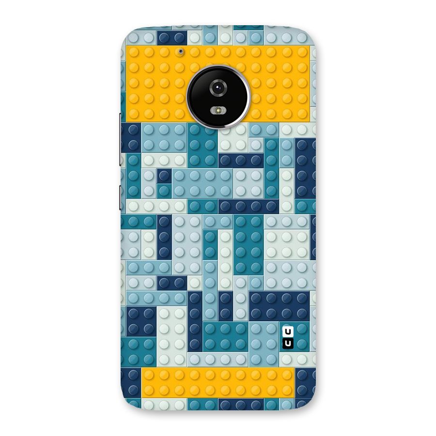 Blocks Blues Back Case for Moto G5