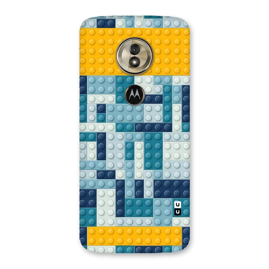 Blocks Blues Back Case for Moto G6 Play