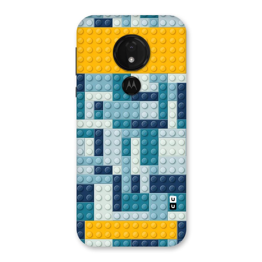 Blocks Blues Back Case for Moto G7 Power