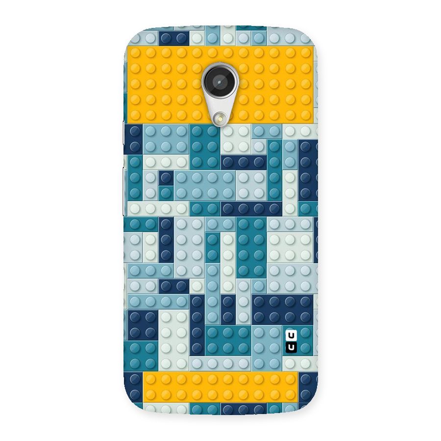 Blocks Blues Back Case for Moto G 2nd Gen