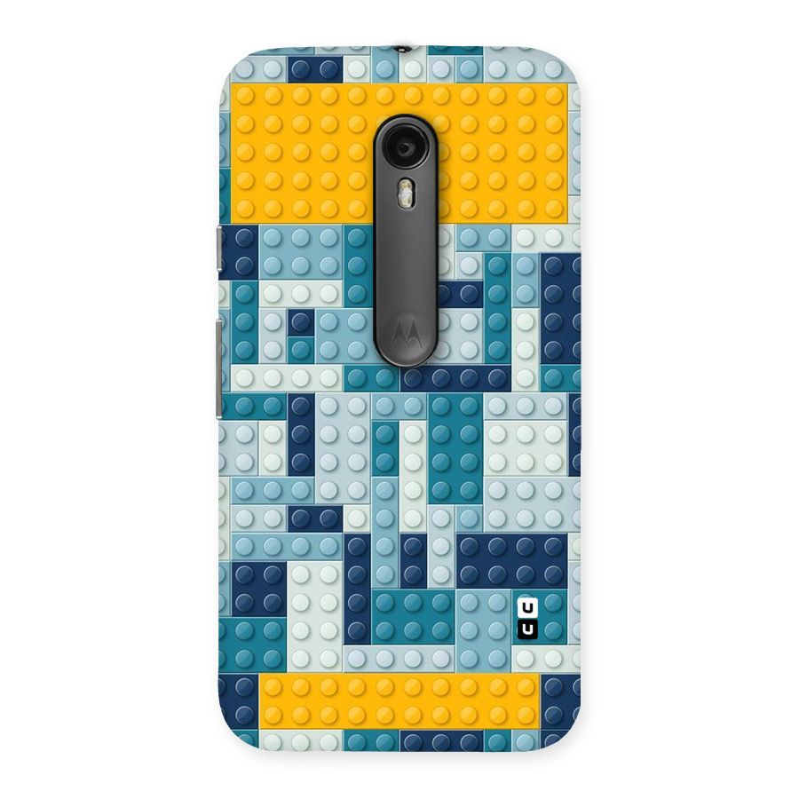 Blocks Blues Back Case for Moto G Turbo