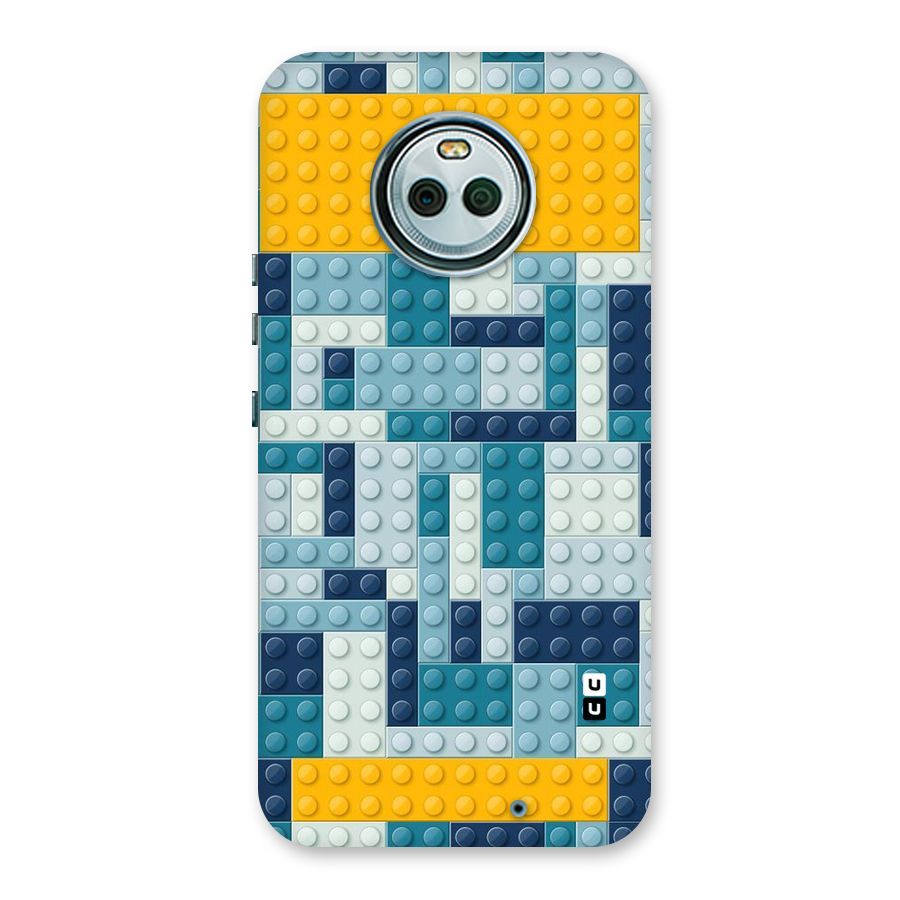 Blocks Blues Back Case for Moto X4