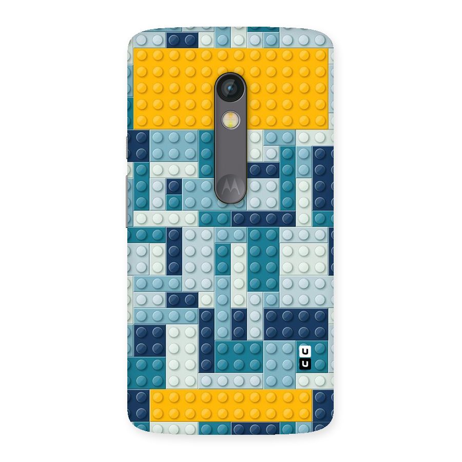 Blocks Blues Back Case for Moto X Play