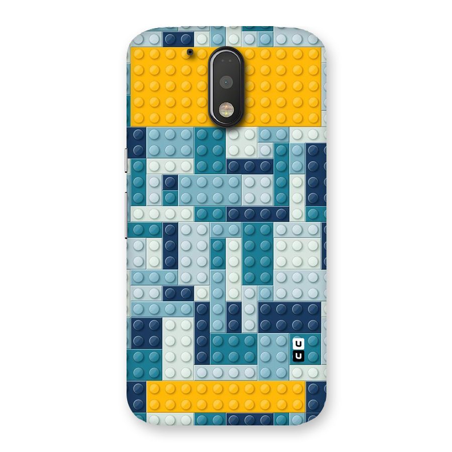 Blocks Blues Back Case for Motorola Moto G4 Plus
