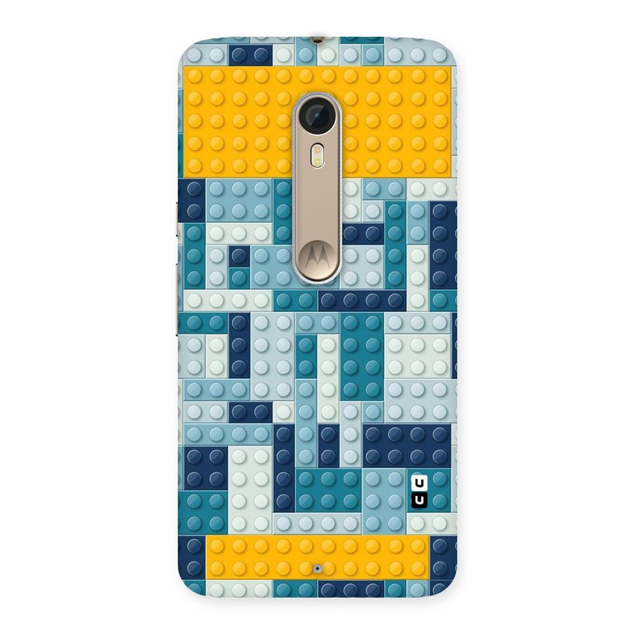 Blocks Blues Back Case for Motorola Moto X Style
