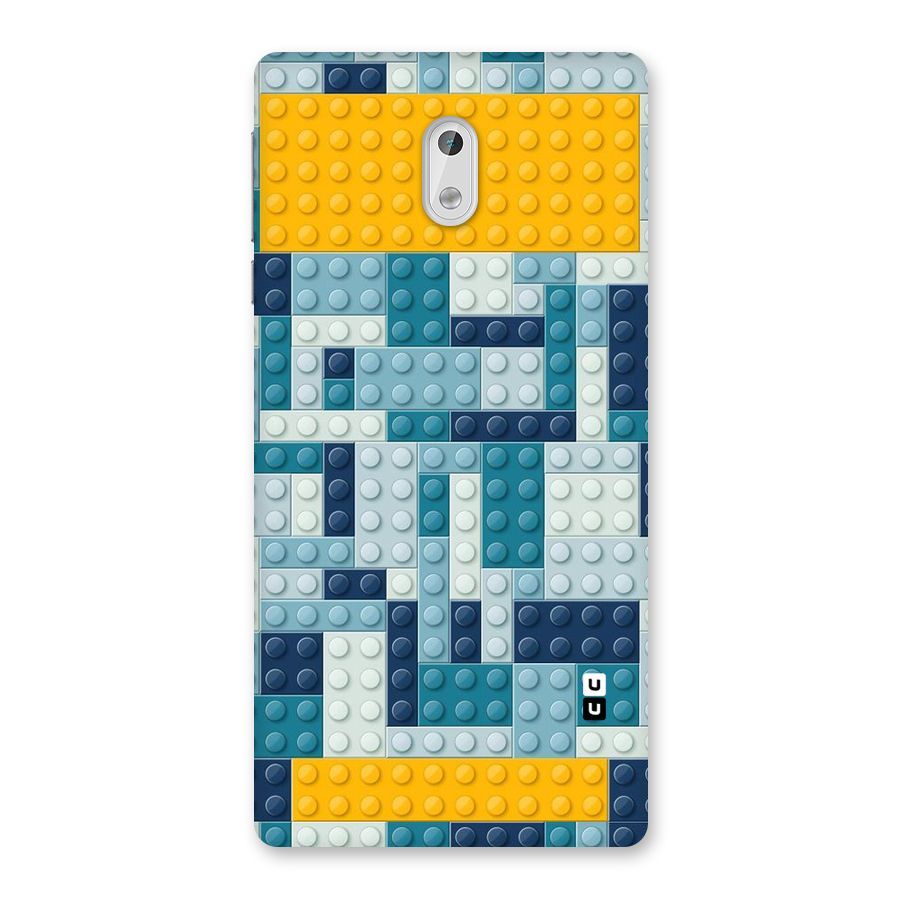Blocks Blues Back Case for Nokia 3
