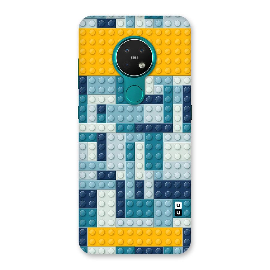 Blocks Blues Back Case for Nokia 7.2