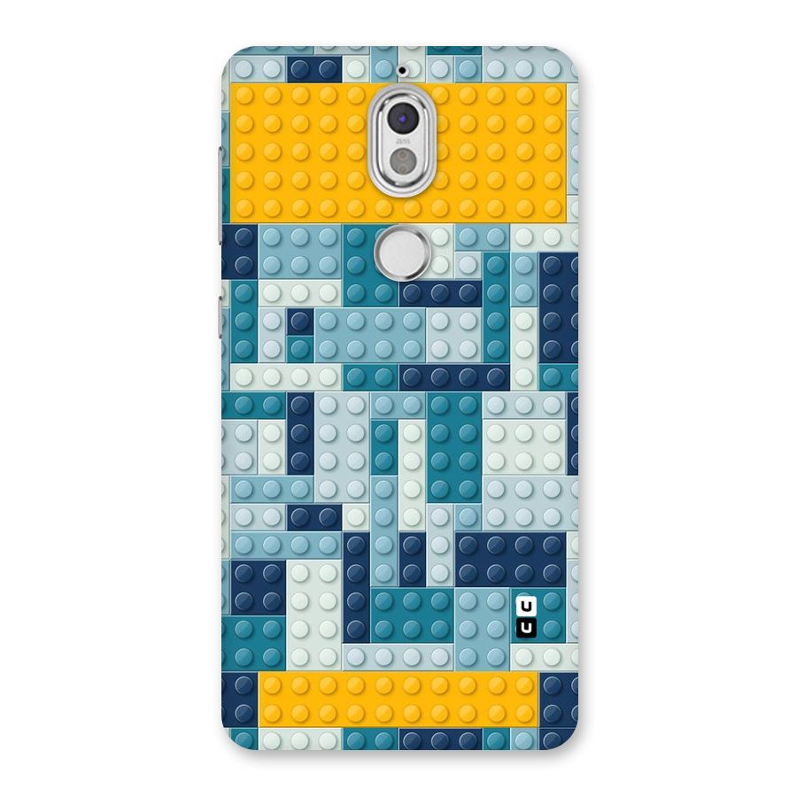 Blocks Blues Back Case for Nokia 7