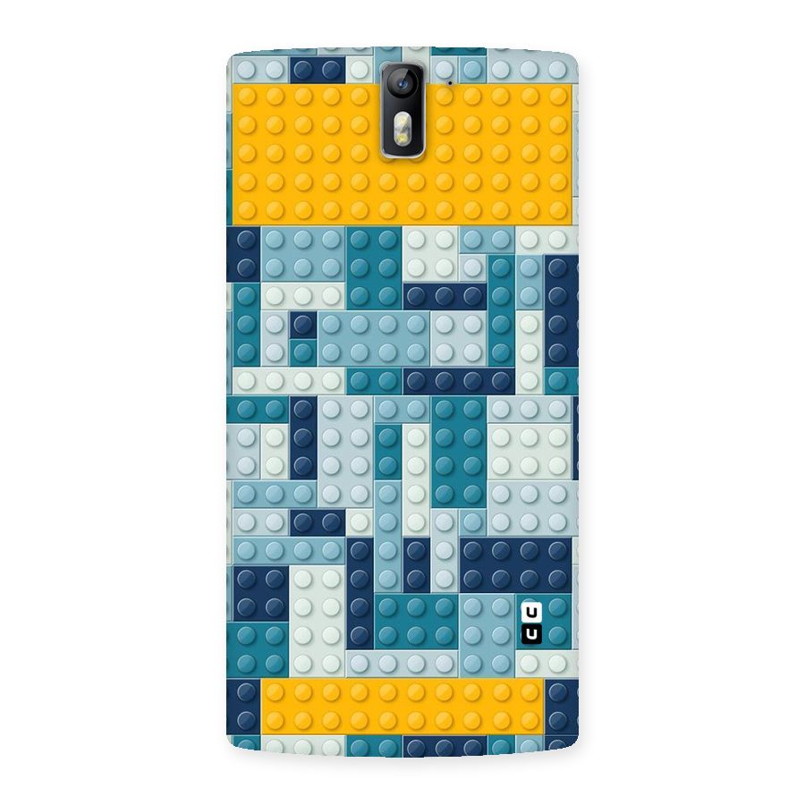 Blocks Blues Back Case for One Plus One