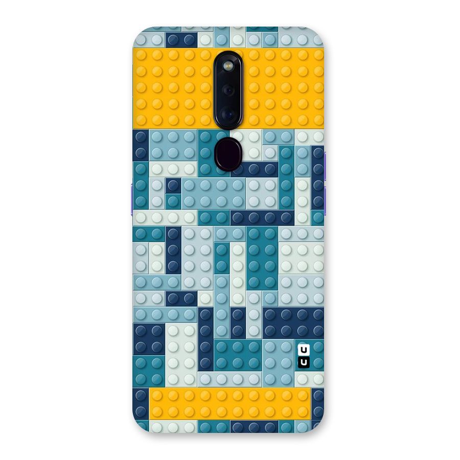 Blocks Blues Back Case for Oppo F11 Pro