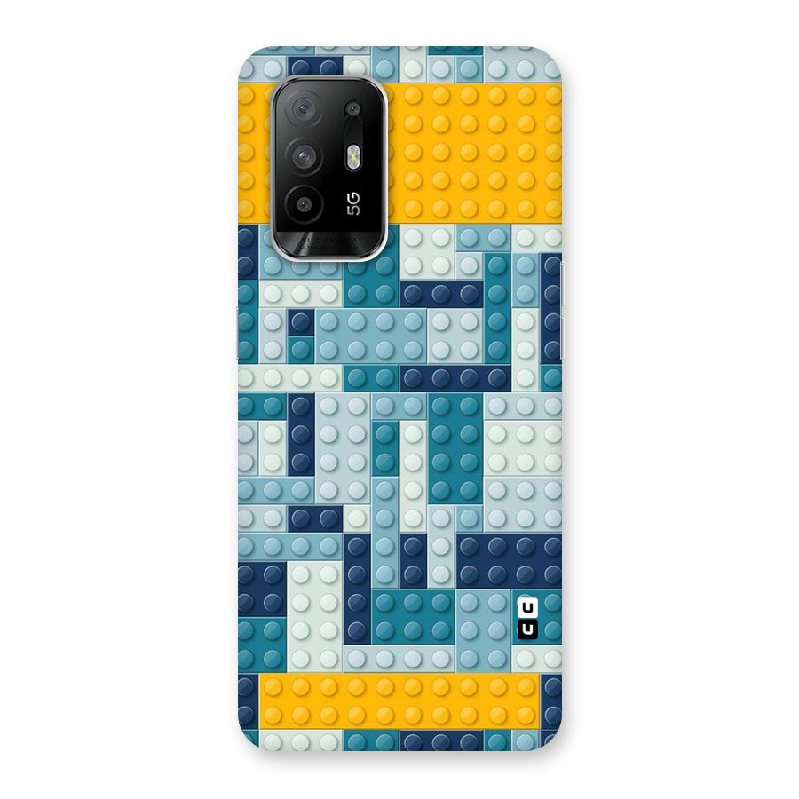 Blocks Blues Back Case for Oppo F19 Pro Plus 5G