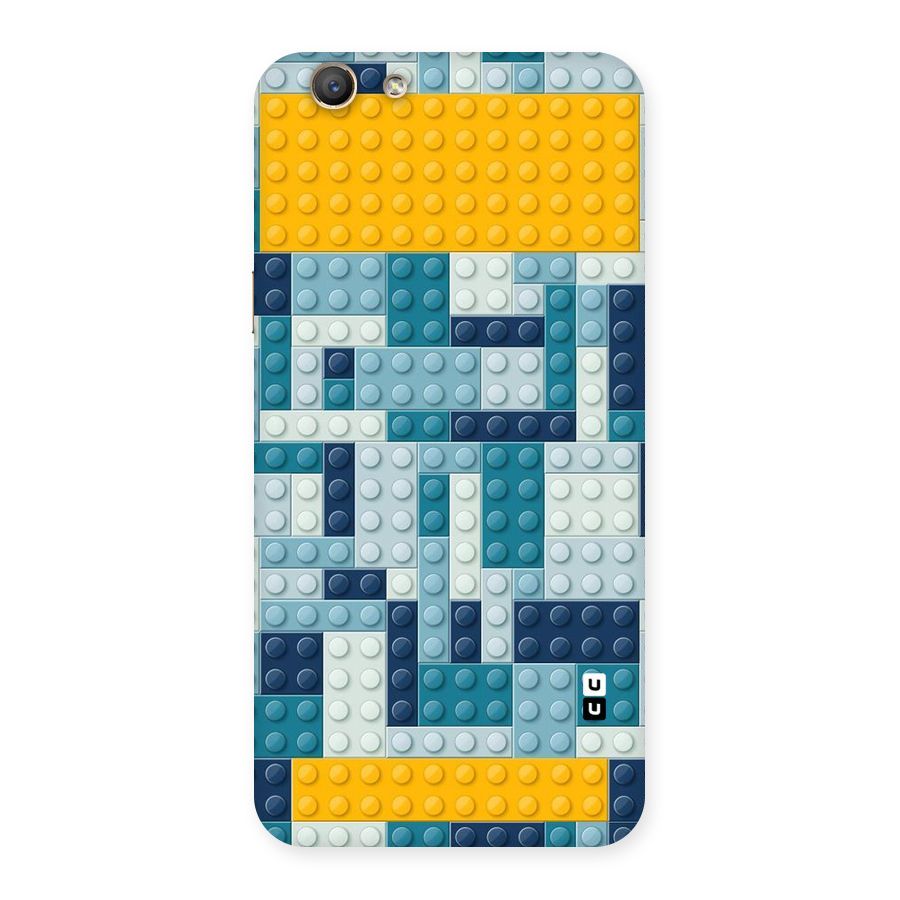 Blocks Blues Back Case for Oppo F1s