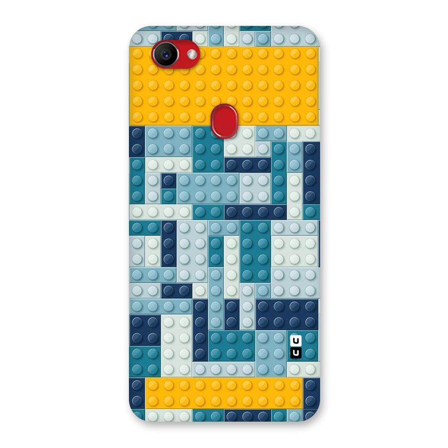 Blocks Blues Back Case for Oppo F7