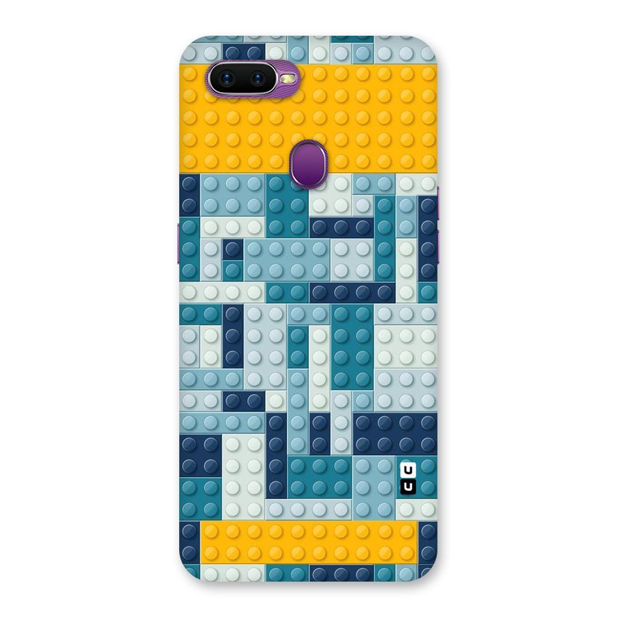 Blocks Blues Back Case for Oppo F9