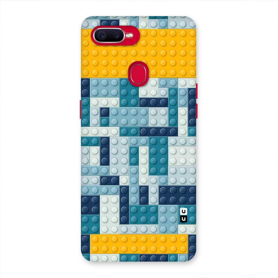 Blocks Blues Back Case for Oppo F9 Pro