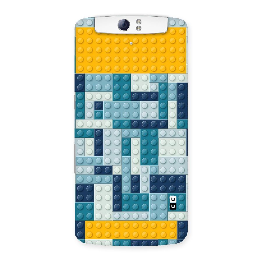 Blocks Blues Back Case for Oppo N1