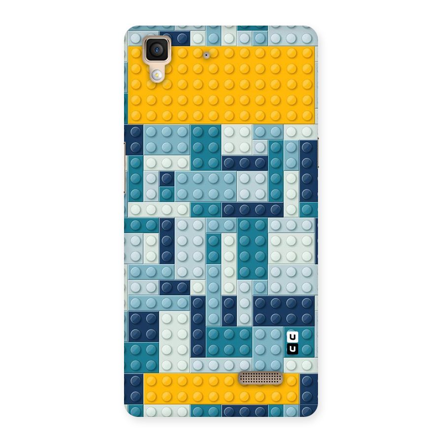 Blocks Blues Back Case for Oppo R7