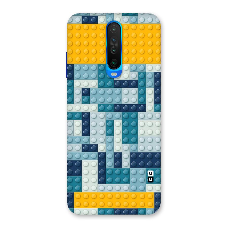 Blocks Blues Back Case for Poco X2