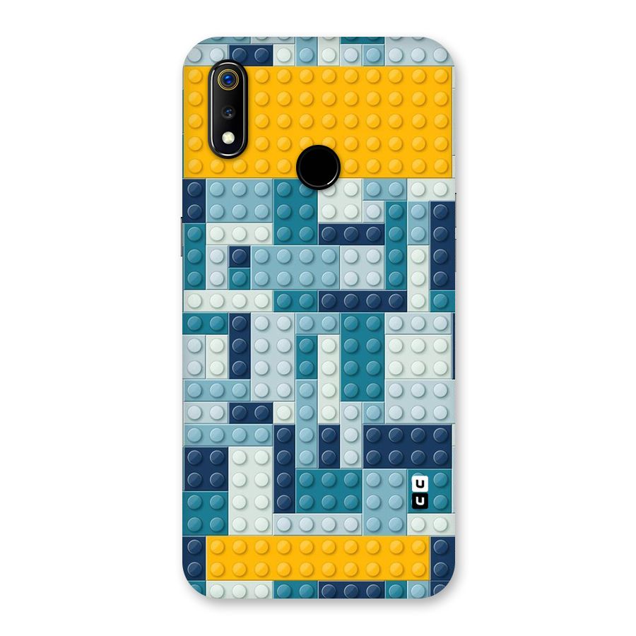 Blocks Blues Back Case for Realme 3