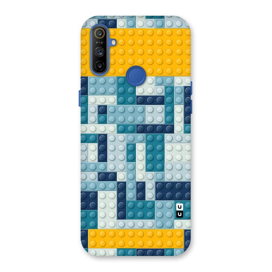 Blocks Blues Back Case for Realme Narzo 10A