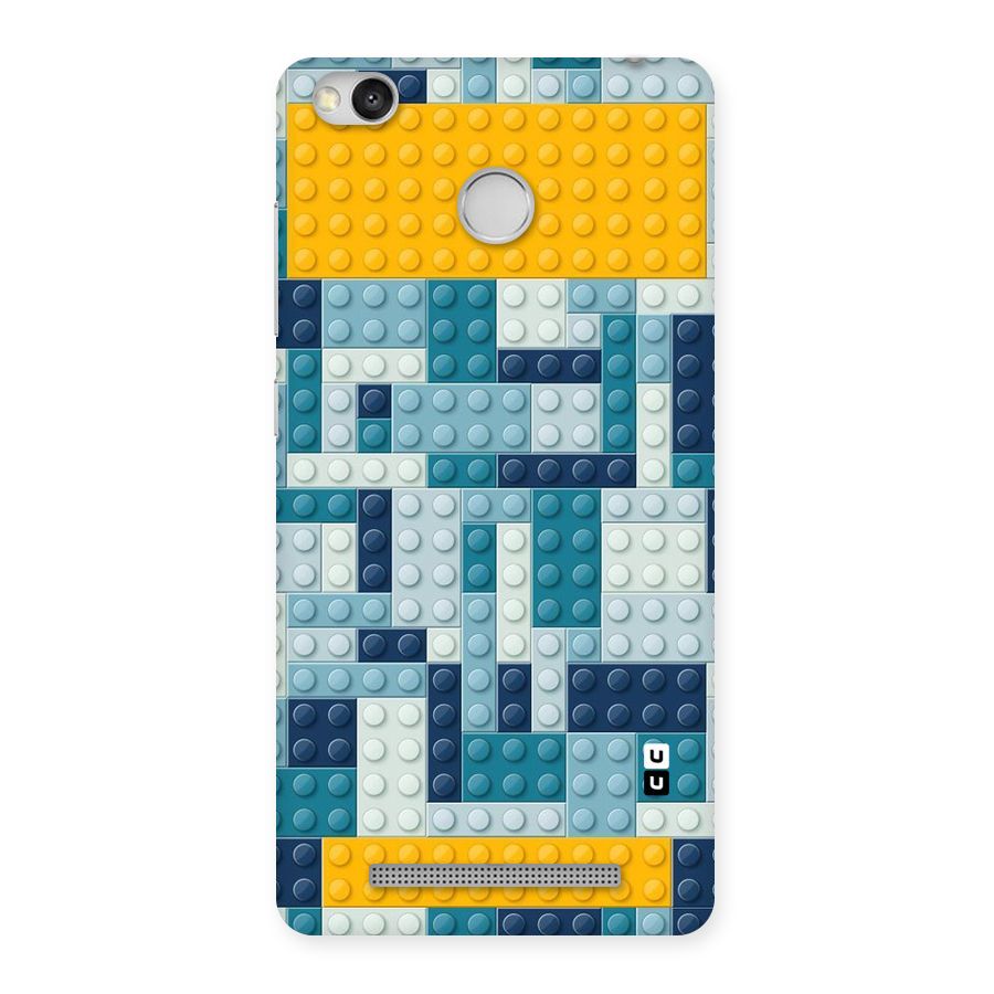 Blocks Blues Back Case for Redmi 3S Prime