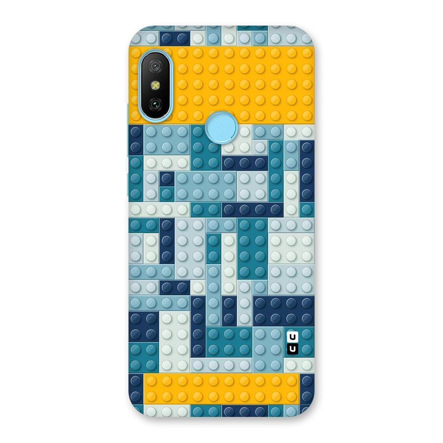Blocks Blues Back Case for Redmi 6 Pro