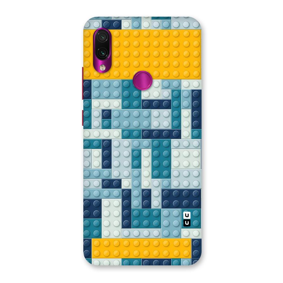 Blocks Blues Back Case for Redmi Note 7 Pro