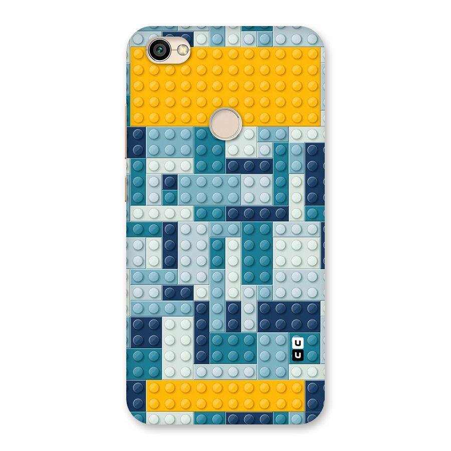 Blocks Blues Back Case for Redmi Y1 2017