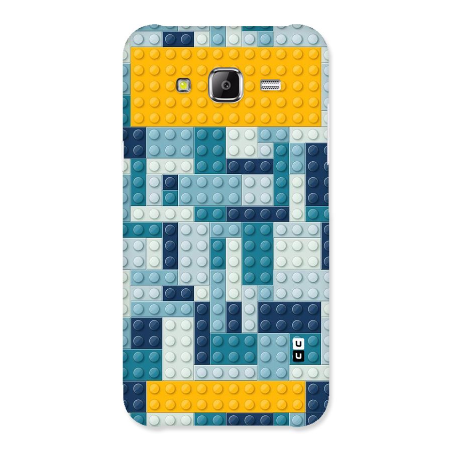 Blocks Blues Back Case for Samsung Galaxy J2 Prime
