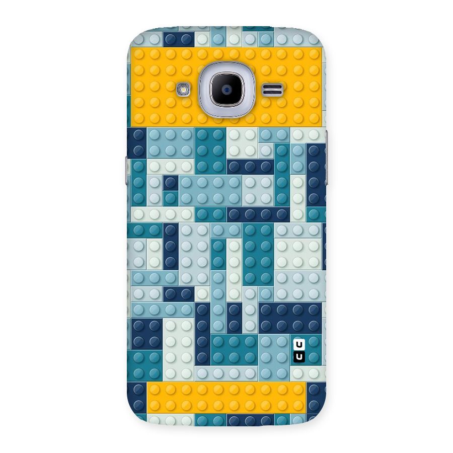 Blocks Blues Back Case for Samsung Galaxy J2 Pro