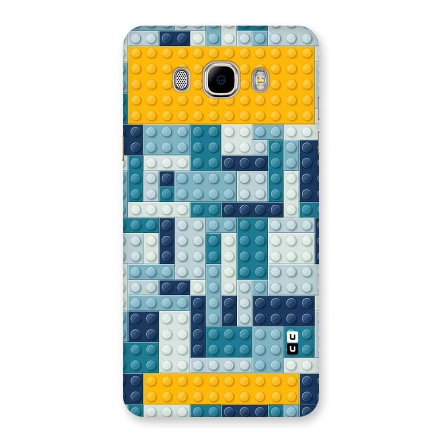 Blocks Blues Back Case for Samsung Galaxy J7 2016