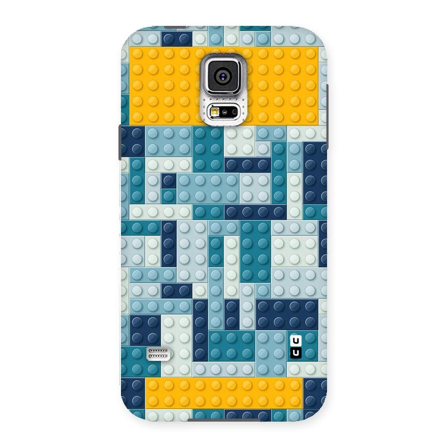 Blocks Blues Back Case for Samsung Galaxy S5