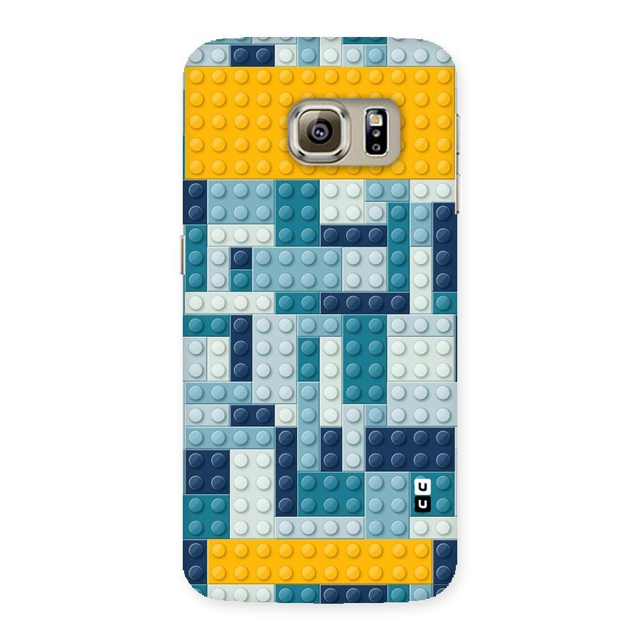 Blocks Blues Back Case for Samsung Galaxy S6 Edge