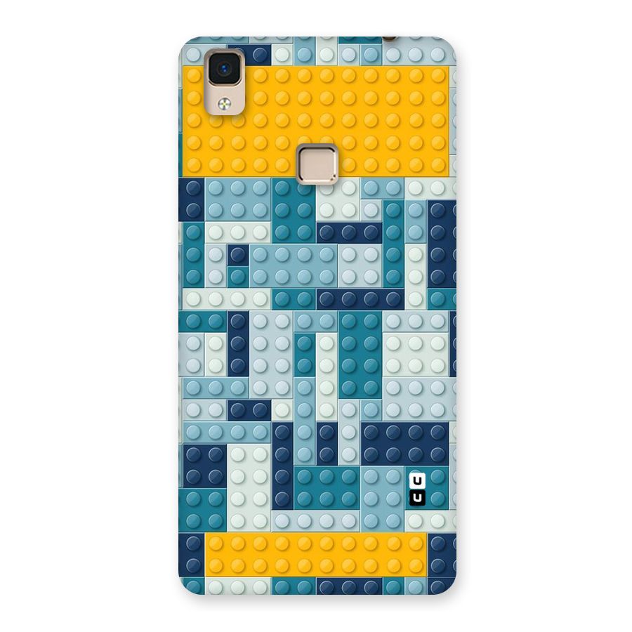 Blocks Blues Back Case for V3 Max